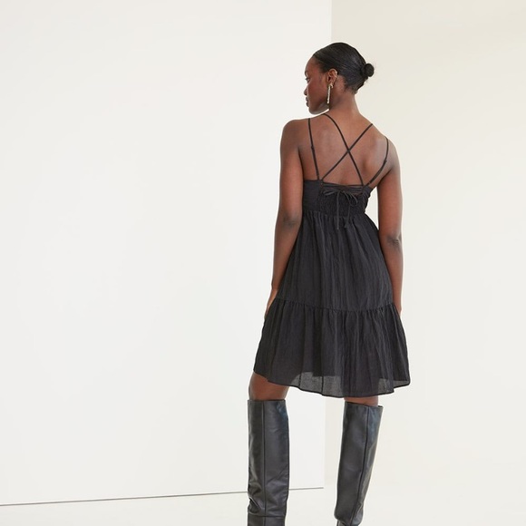 Black Taffeta Dress - Picture 2 of 4